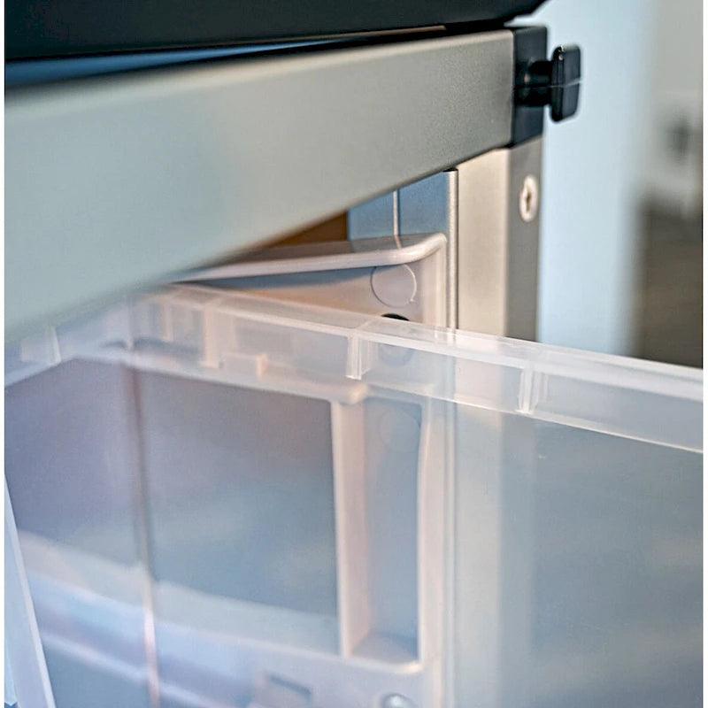 Mobiletto contenitore modulare per aula - 4 moduli impilati con 24 piccoli cassetti - N/D