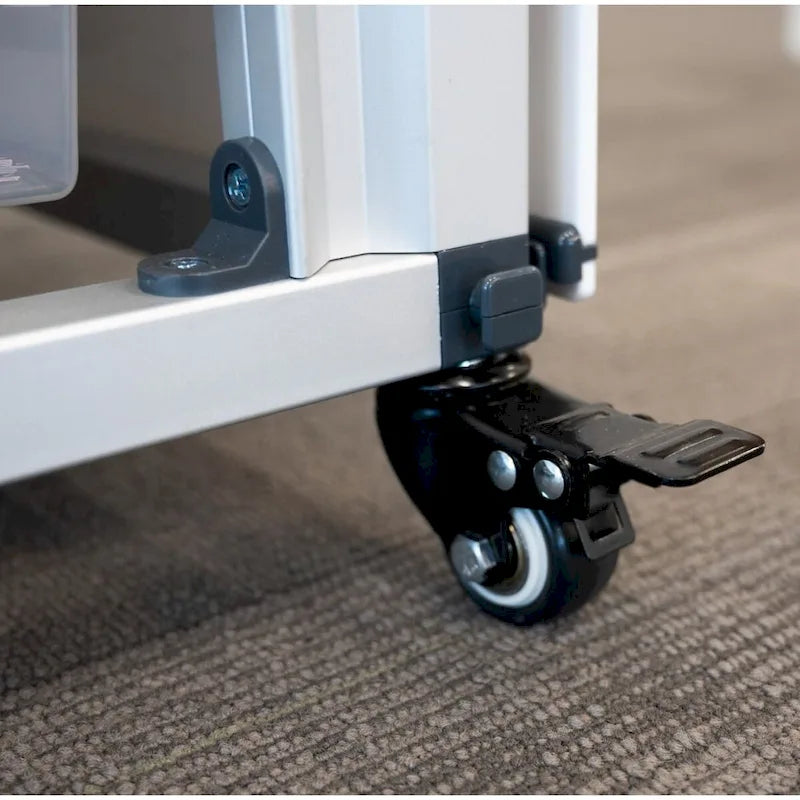 Mobiletto contenitore modulare per aula - 4 moduli impilati con 24 piccoli cassetti - N/D