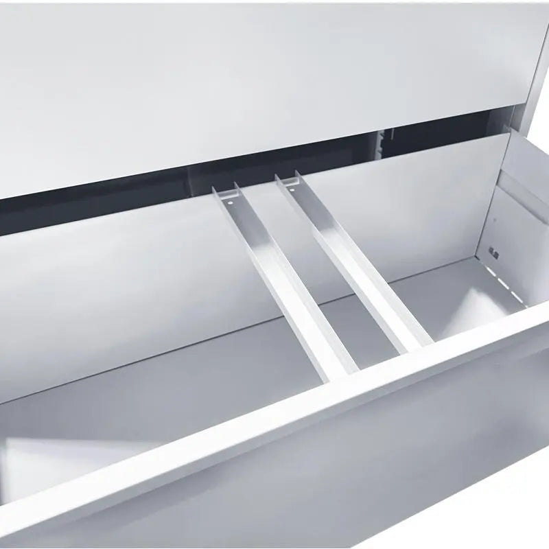 Classificatore metallico a 4 cassetti con serratura, dimensioni Legal/Letter/A4/F4
