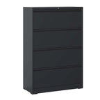 Classificatore metallico a 4 cassetti con serratura, dimensioni Legal/Letter/A4/F4