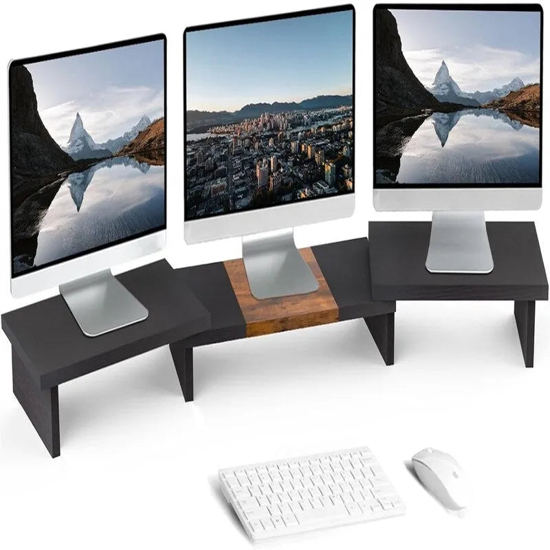 Supporto per monitor a triplo braccio doppio
