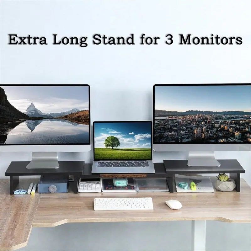 Supporto per monitor a triplo braccio doppio