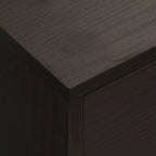 Classificatore a 5 cassetti, mobiletto archivio con rotelle e stile minimalista nordico moderno, marrone
