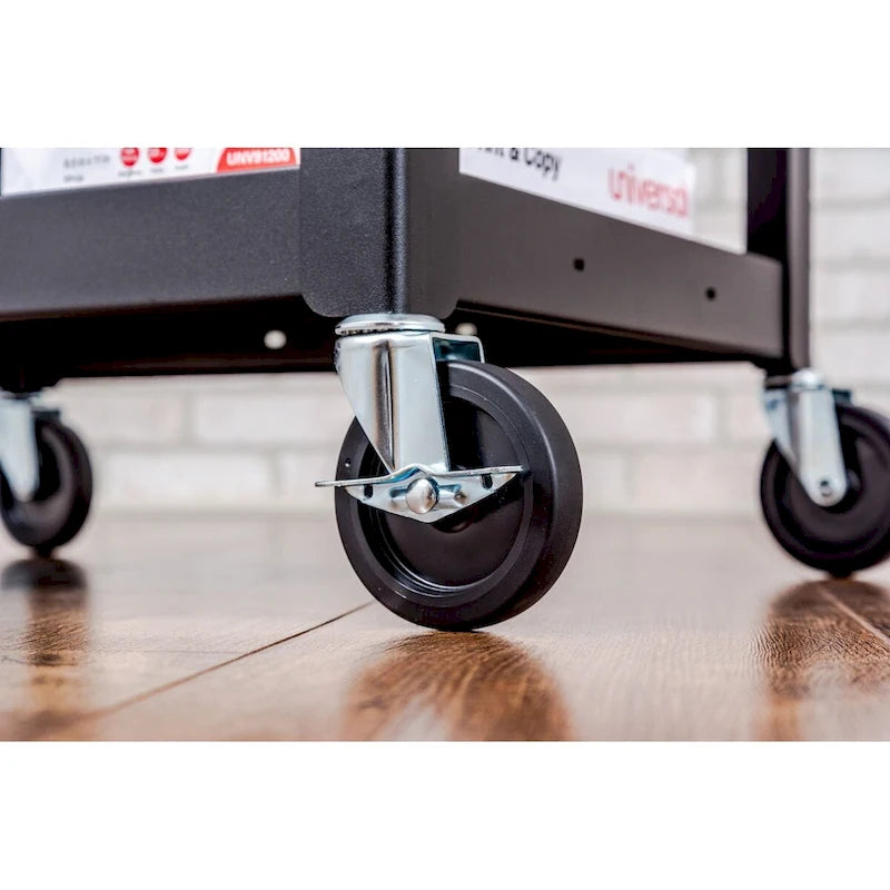 Carrello di servizio in plastica a 3 ripiani, 42H - N/A