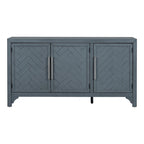 Credenza mobile contenitore in MDF+impiallacciatura di pino, con ripiani regolabili, adatta per soggiorni, ingressi e studi