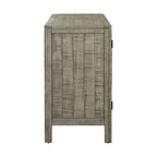 Credenza mobile contenitore in MDF+impiallacciatura di pino, con ripiani regolabili, adatta per soggiorni, ingressi e studi