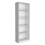 Libreria alta a 5 ripiani e mobile, set da 2