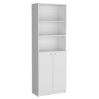 Libreria alta a 5 ripiani e mobile, set da 2