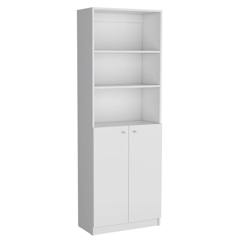 Libreria alta a 5 ripiani e mobile, set da 2