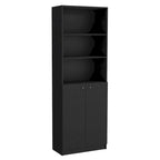Libreria alta a 5 ripiani e mobile, set da 2