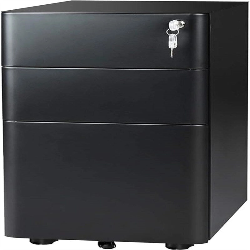 Cassettiera portadocumenti sottile a 3 cassetti - 17,7P x 11,8L x 23A