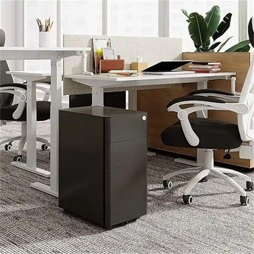Cassettiera portadocumenti sottile a 3 cassetti - 17,7P x 11,8L x 23A