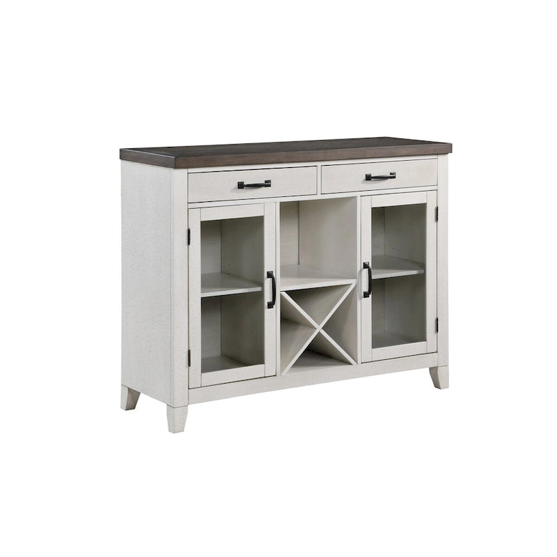   White and Brown Sideboard