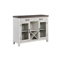   White and Brown Sideboard