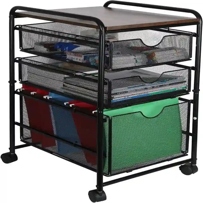 Carrelli portadocumenti a cassetti - 12P x 17L x 25A