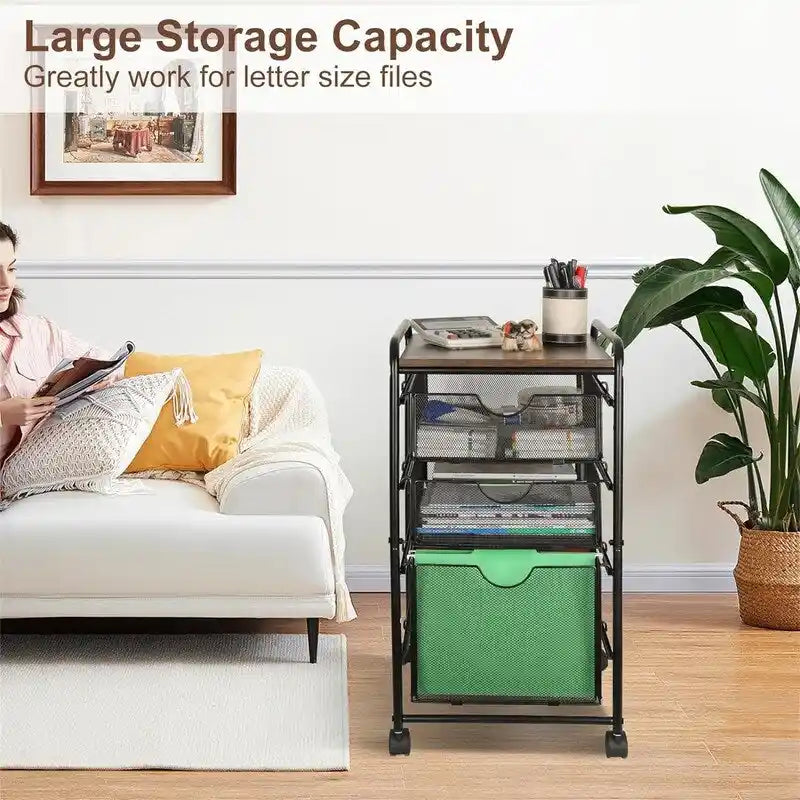 Carrelli portadocumenti a cassetti - 12P x 17L x 25A