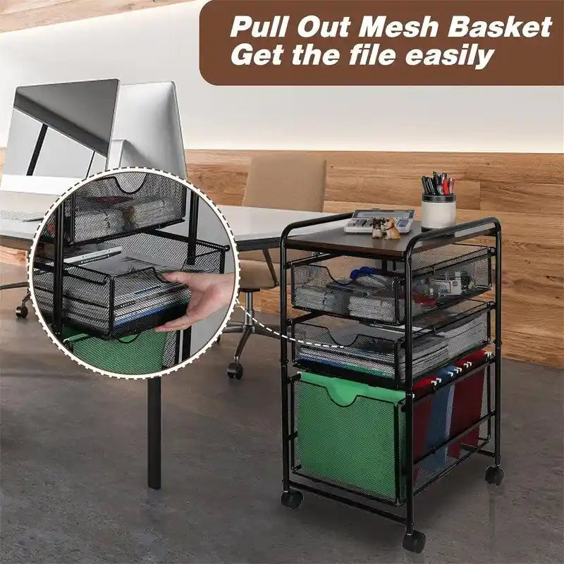 Carrelli portadocumenti a cassetti - 12P x 17L x 25A