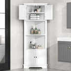 Mobiletto da Bagno Alto con Ripiano Regolabile