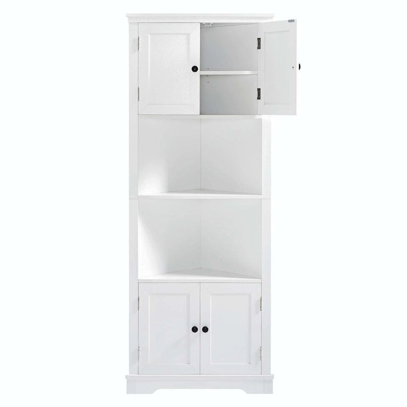Mobiletto da Bagno Alto con Ripiano Regolabile