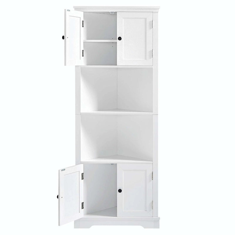 Mobiletto da Bagno Alto con Ripiano Regolabile