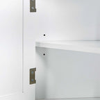Mobiletto da Bagno Alto con Ripiano Regolabile
