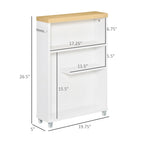 Mobiletto da bagno con rotelle - organizer contenitore