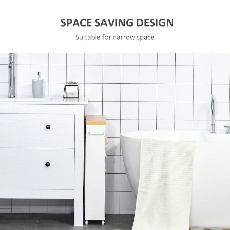 Mobiletto da bagno con rotelle - organizer contenitore