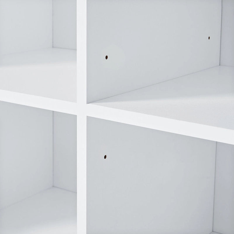 Mobiletto da Bagno con Ante e Cassetti, Spazio Contenitivo Multiplo, Stile Autoportante, Ripiano Aperto, Ripiano Regolabile, Bianco