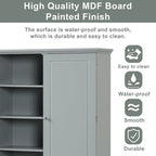 Mobiletto multiuso per bagno, mobiletto indipendente con due cassetti e ripiano regolabile, in MDF con finitura verniciata