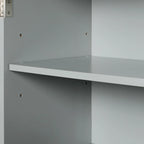 Mobiletto multiuso per bagno, mobiletto indipendente con due cassetti e ripiano regolabile, in MDF con finitura verniciata