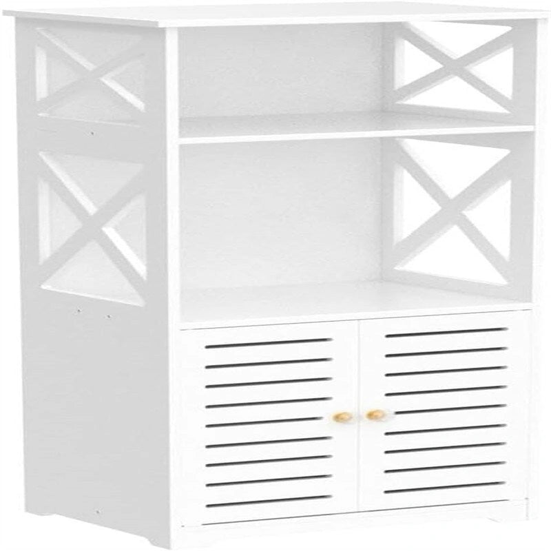 Mobiletto con ripiani da terra per bagno - 8.6P x 11.8L x 29.5A