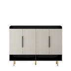 Shoe Cabinet with 4 Doors Large Modern Shoe Storage Organizer Cabinet with Adjustable Shelves for Entryway Shoe Rack Cabinet